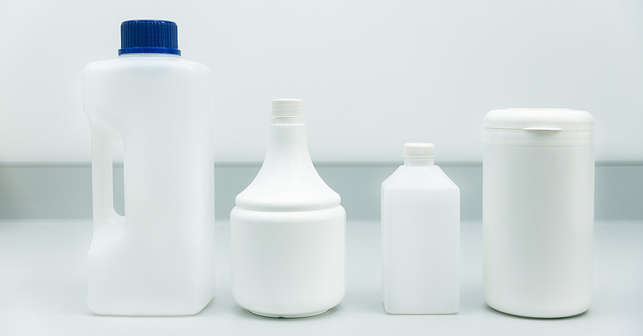 Bottles of chemicals